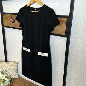 Women’s Tommy Hilfiger Cap Sleeve Black Dress with stretch - Size 4